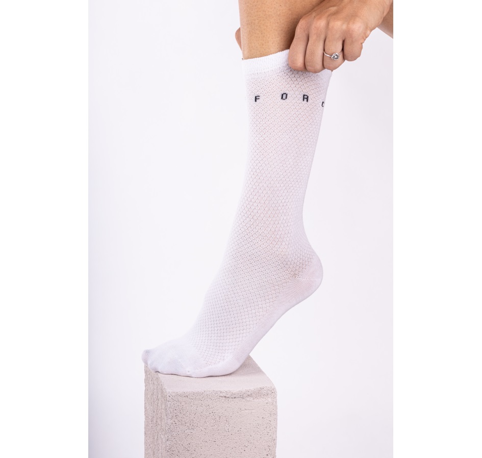 socks FORCE SNAP SPORT, white