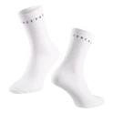 socks FORCE SNAP, white L-XL/42-46