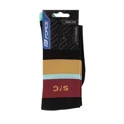 socks FORCE STRIPE long, black
