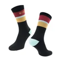 socks FORCE STRIPE long, black L-XL/42-46