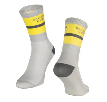 socks FORCE STRIPE long, grey