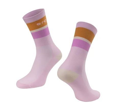 socks FORCE STRIPE long, pink