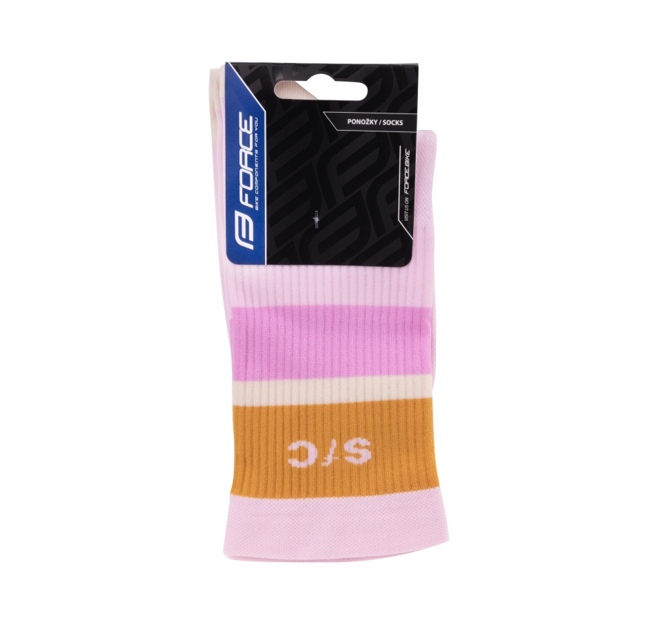 socks FORCE STRIPE long, purple