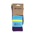socks FORCE STRIPE long, purple L-XL/42-46