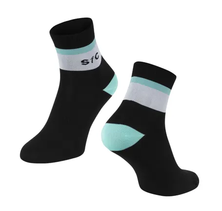 socks FORCE STRIPE short, black