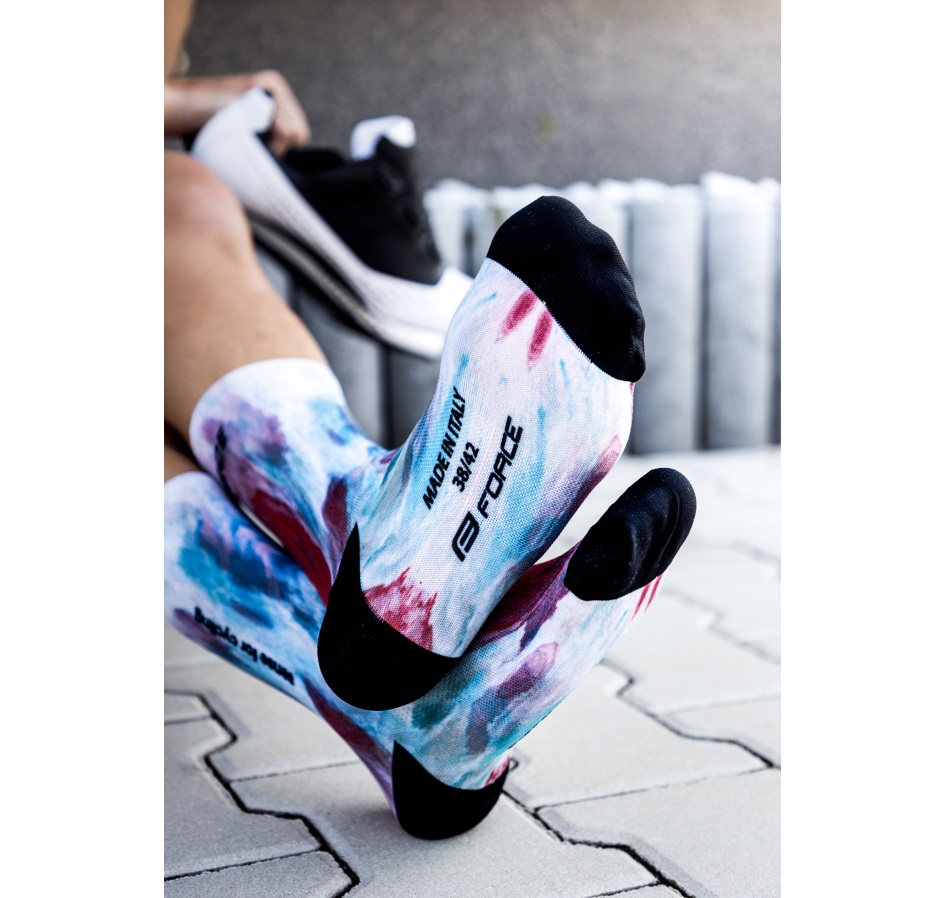 socks FORCE SUBLIME, blue-red 