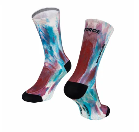 socks FORCE SUBLIME, blue-red 