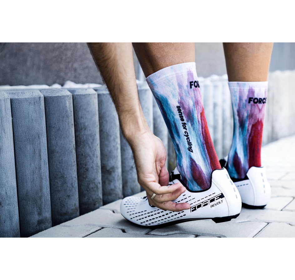 socks FORCE SUBLIME, blue-red 