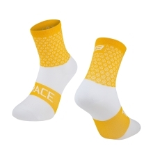 socks FORCE TRACE, yellow-white