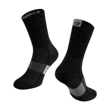 socks FORCE NORTH, black-grey