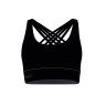 sports bra FORCE SIMPLE, black