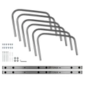 stand FORCE parking for 3 bicycles, steel, silver
