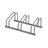 stand FORCE parking for 3 bicycles, steel, silver