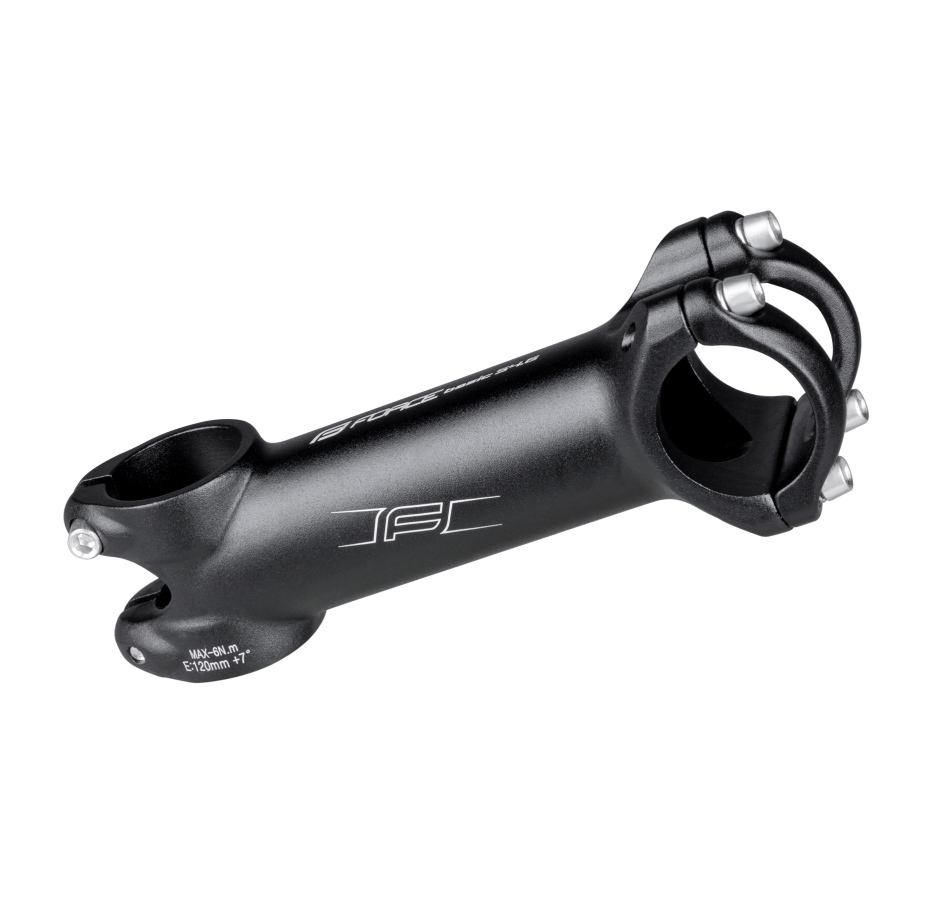 stem FORCE BASIC S4.6  31,8/120mm Al, black matt