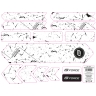 stickers FORCE COAT for bike frame, 37x27 cm
