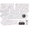 stickers FORCE LACE for bike frame, 37x27 cm