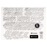 stickers FORCE LACE for bike frame, 37x27 cm