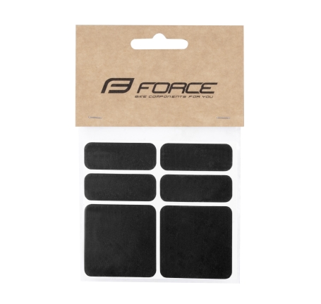 stickers FORCE Reflekton set of 6 pcs, black