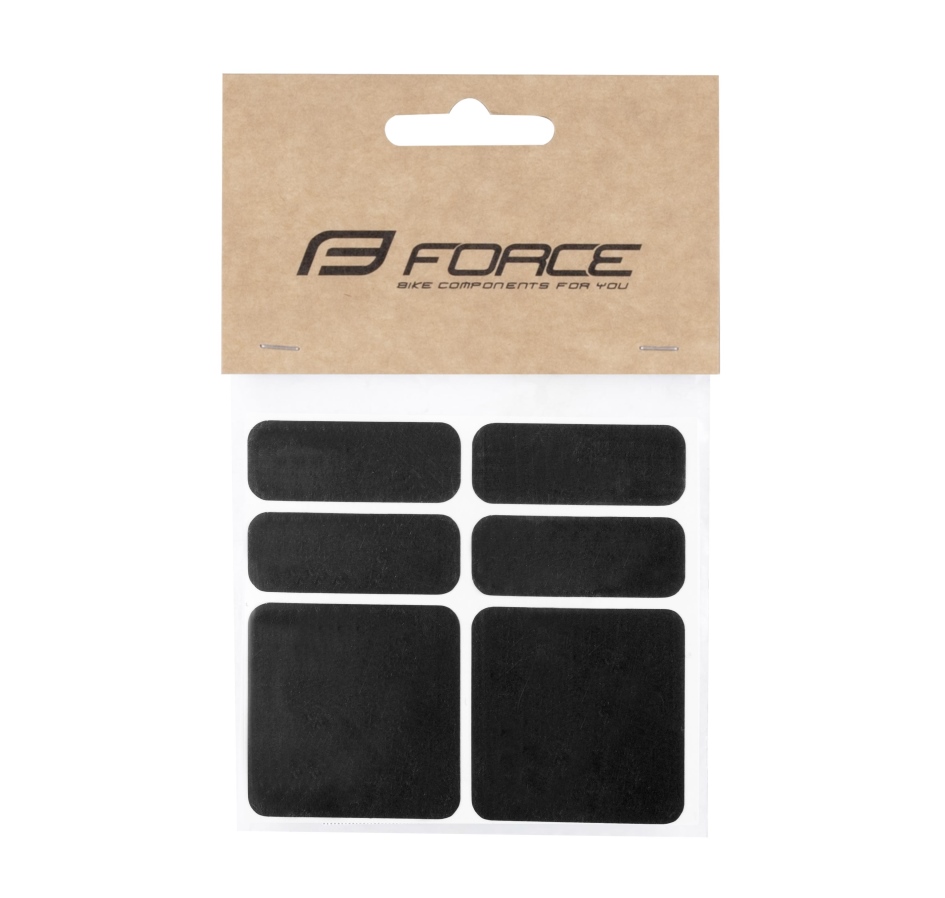 stickers FORCE Reflekton set of 6 pcs, black