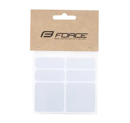 stickers FORCE Reflekton set of 6 pcs, silver