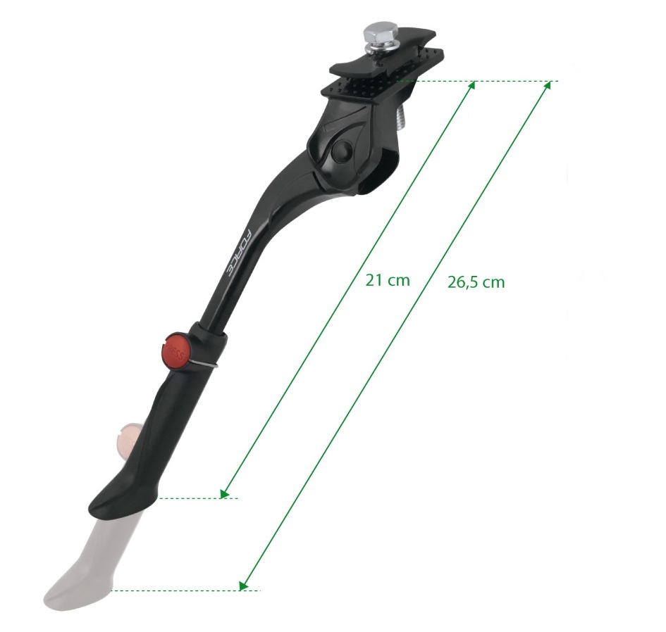 stojan F KID 16-20" Al pod rám + protikus, černý