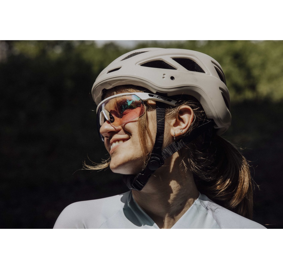 sunglasses F ENIGMA PRO white, purple mirr. lens