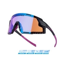 sunglasses F GRIP black-pink, purple contrast lens