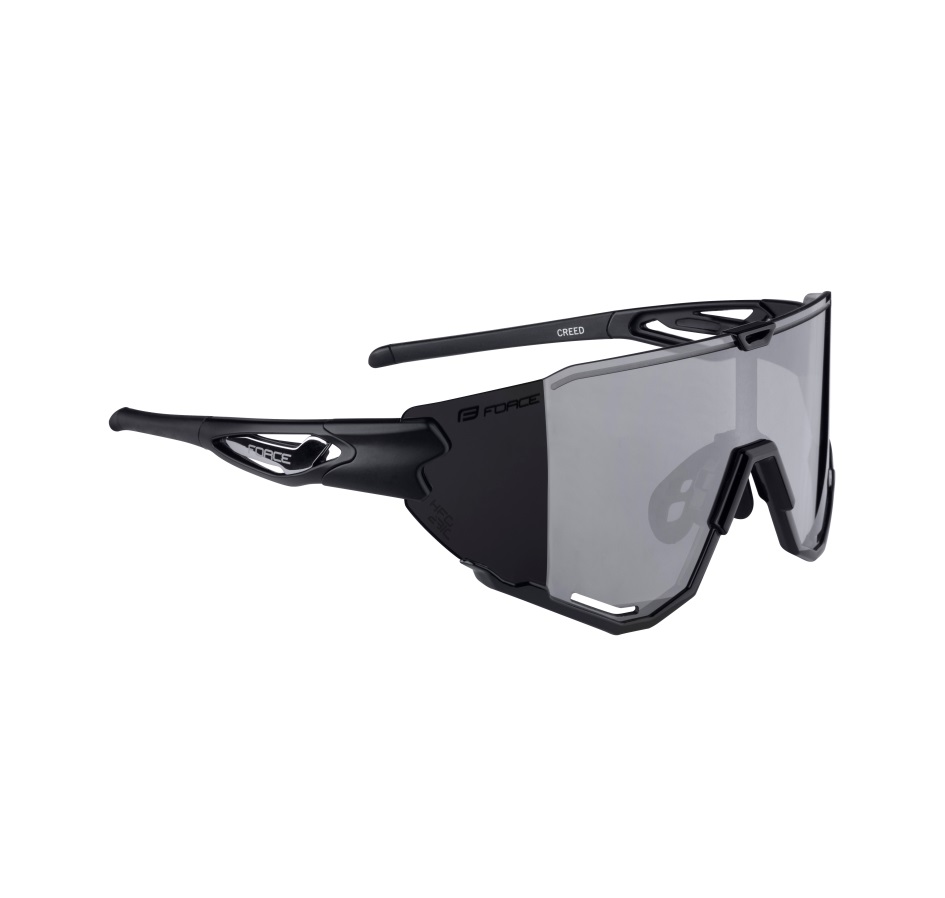 sunglasses FORCE CREED black, black mirror lens