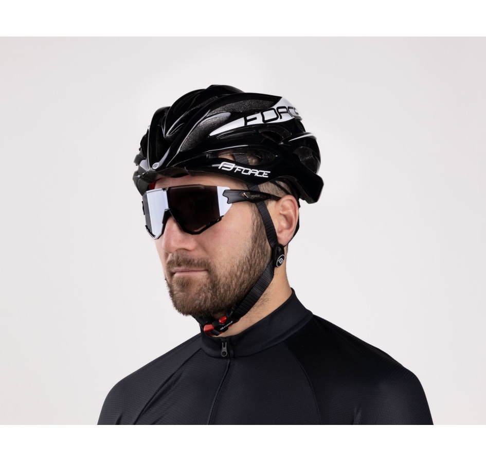 sunglasses FORCE CREED black, black mirror lens