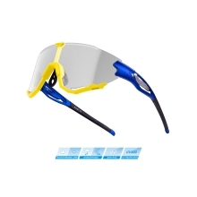sunglasses FORCE CREED blue-fluo, photochr. lens