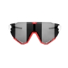 sunglasses FORCE CREED white-red,black mirror lens