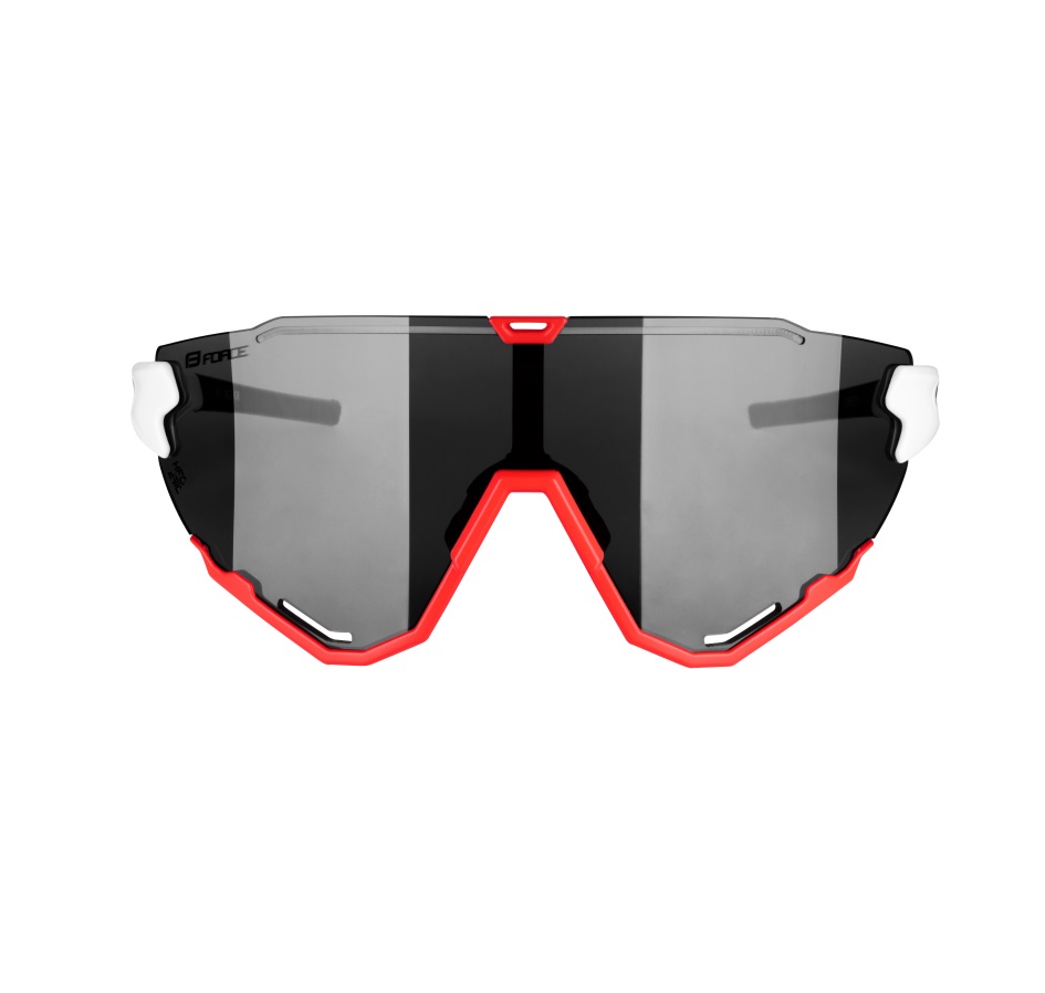 sunglasses FORCE CREED white-red,black mirror lens