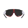 sunglasses FORCE CREED white-red,black mirror lens