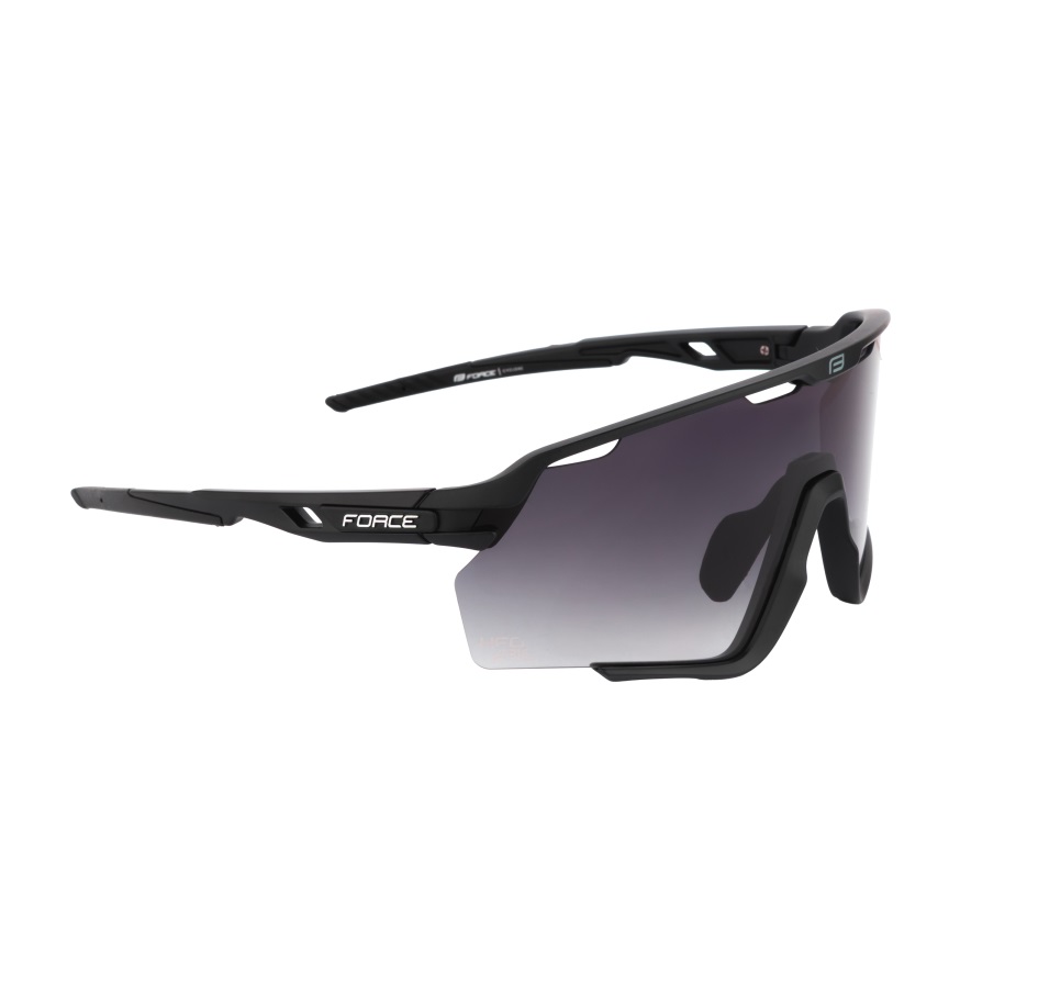 sunglasses FORCE CYCLONE black, black trans. lens