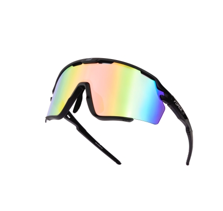 sunglasses FORCE CYCLONE black, blue-purple lens