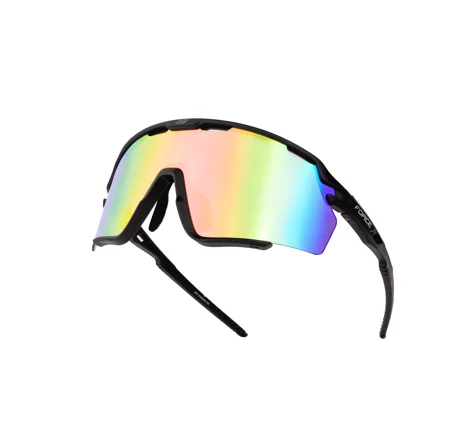 sunglasses FORCE CYCLONE black, blue-purple lens