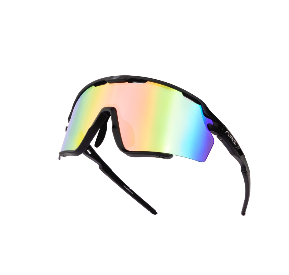 sunglasses FORCE CYCLONE black, blue-purple lens