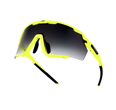 sunglasses FORCE CYCLONE black-fluo,black tr. lens