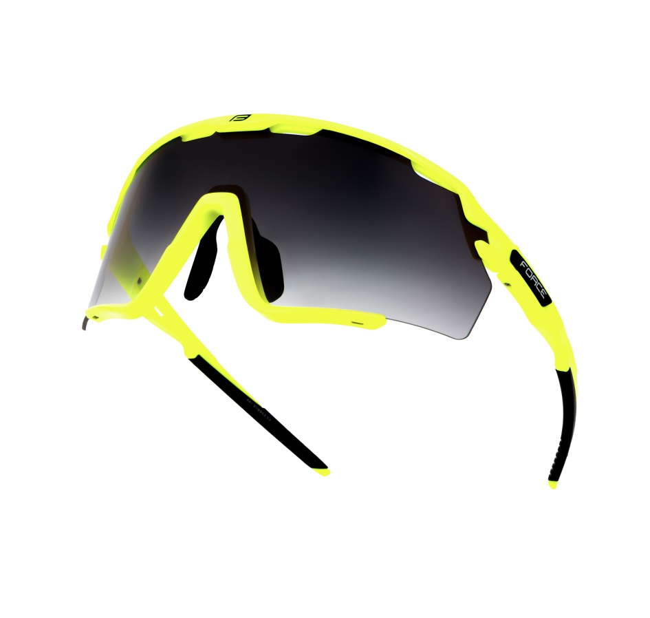 sunglasses FORCE CYCLONE black-fluo,black tr. lens