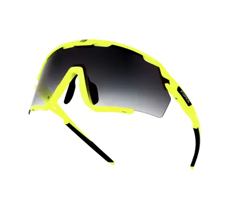 sunglasses FORCE CYCLONE fluo,black tr. lens