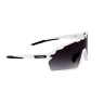 sunglasses FORCE CYCLONE white, black trans. lens