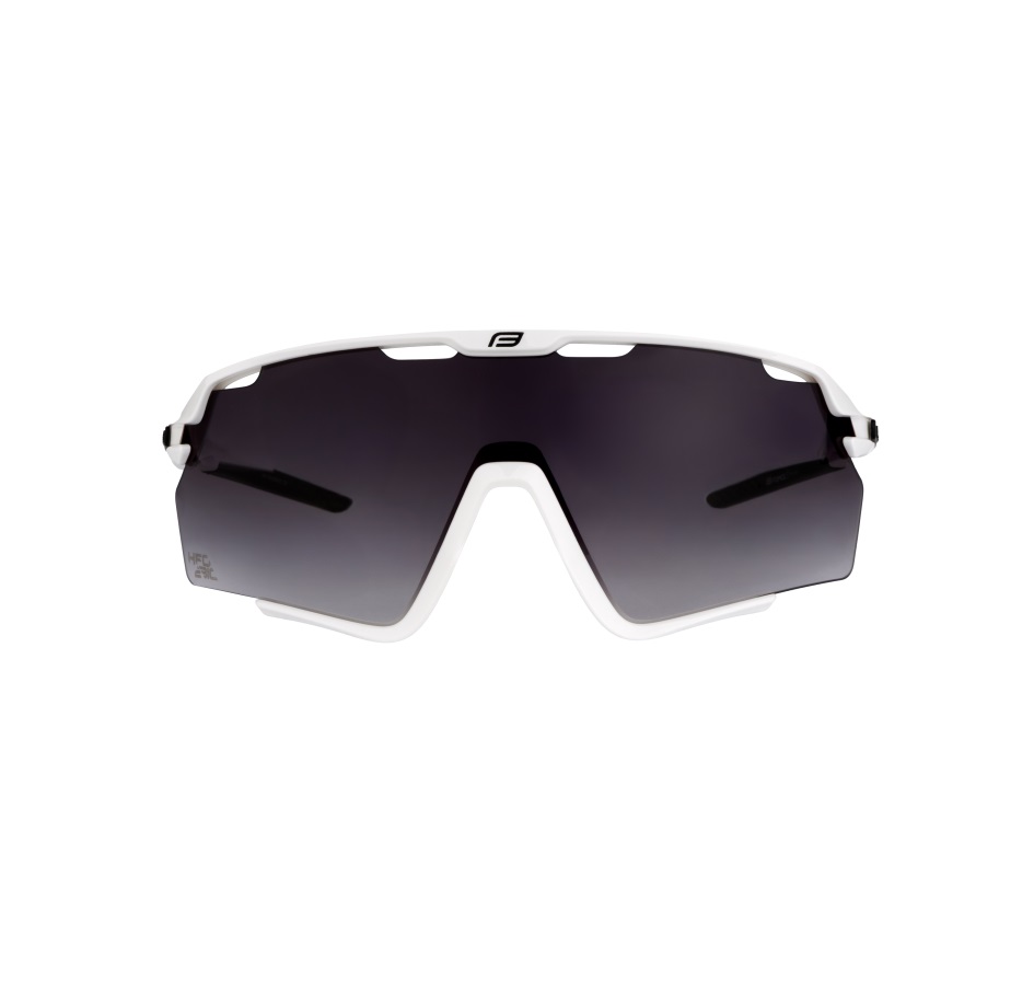 sunglasses FORCE CYCLONE white, black trans. lens