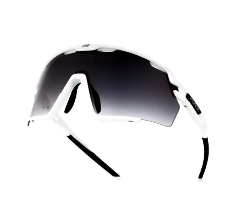 sunglasses FORCE CYCLONE white, black trans. lens