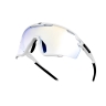 sunglasses FORCE CYCLONE white, blue photo. lens