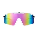 sunglasses FORCE CYCLONE white, blue-purple lens