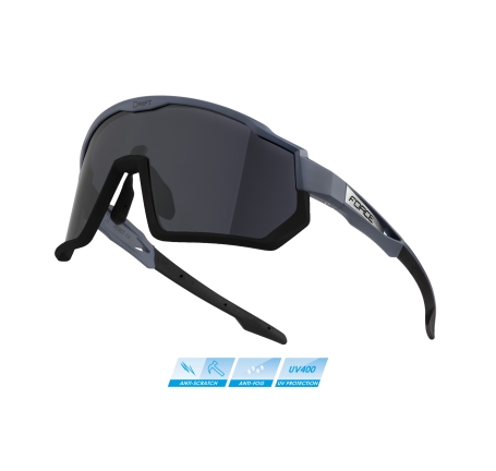 sunglasses FORCE DRIFT grey-black,blk contr. lens