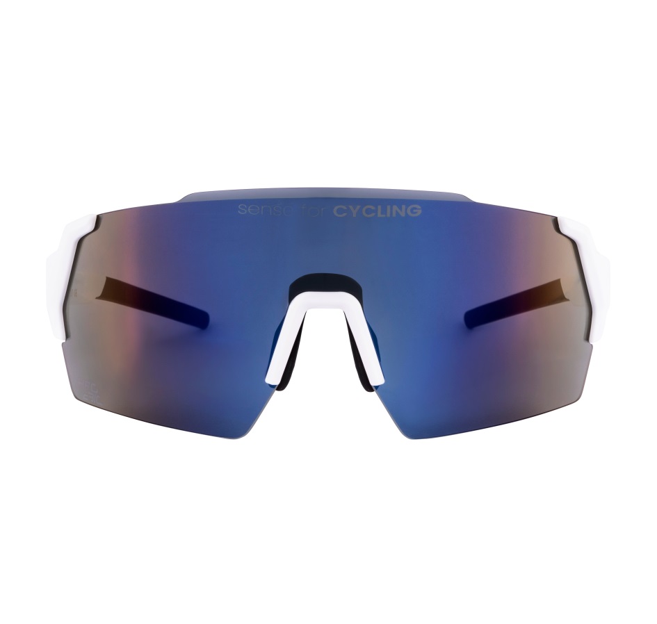 sunglasses FORCE ELECTRA white, blue mirr. lens