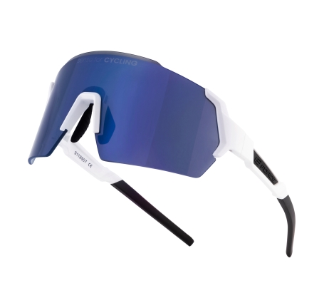 sunglasses FORCE ELECTRA white, blue mirr. lens
