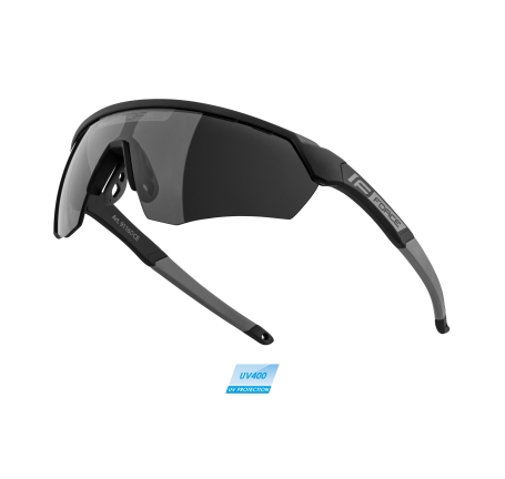 sunglasses FORCE ENIGMA black-grey matt,black lens