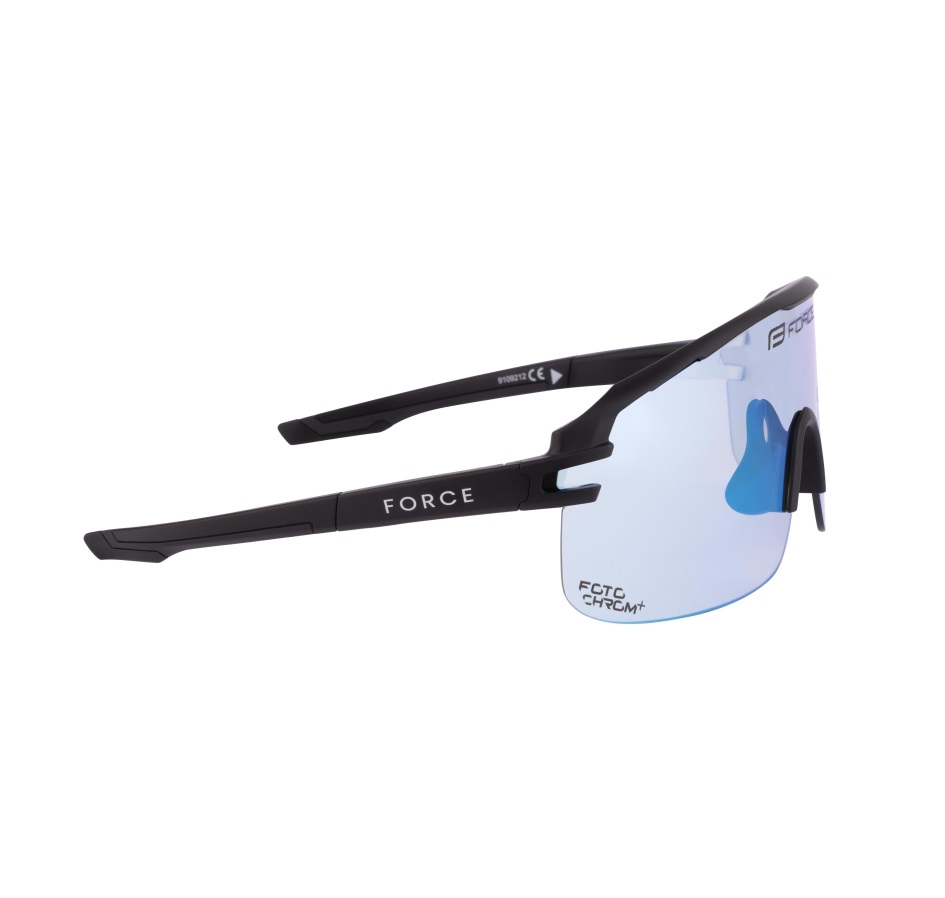 sunglasses FORCE EPIC,black,blue photochromic lens